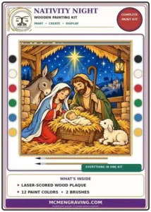 Nativity Night package label