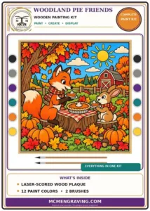 Woodland Pie Friends package label
