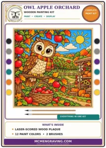 Owl Apple Orchard package label