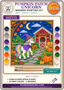 Pumpkin Patch Unicorn package label