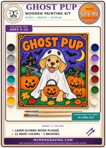 Ghost Pup package label