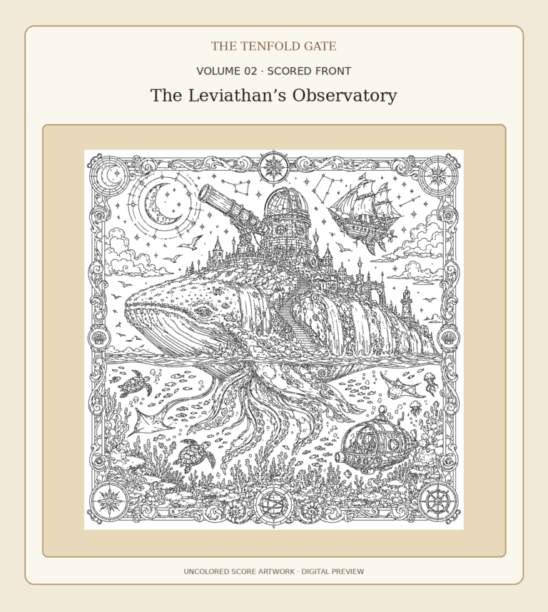 Volume 2 The Leviathan's Observatory uncolored scored front