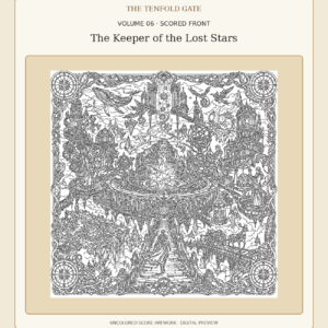 Volume 6 The Keeper of the Lost Stars uncolored front score artwork, digital preview