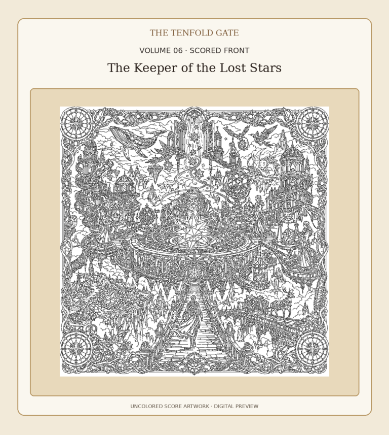 Volume 6 The Keeper of the Lost Stars uncolored scored front